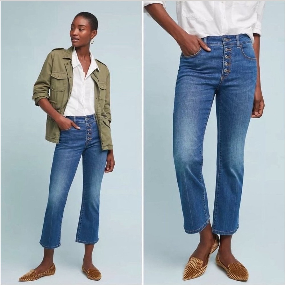 Anthropologie Pilcro High Rise Flare